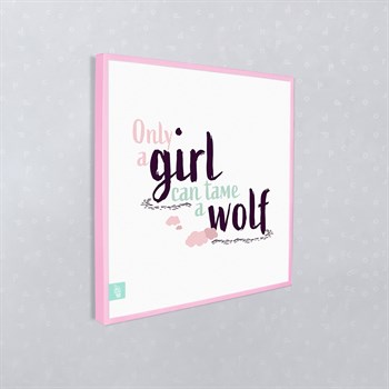 GIRL WOLF 02 DUVAR PANO (TEKLİ)